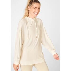 NEW Fabletics Ambrose Rib Lightweight Oversized Soft Athleisure Hoodie Small‎